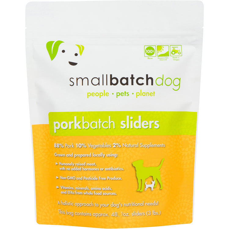 Small Batch Raw Pork Patties for Dogs 6 Lb