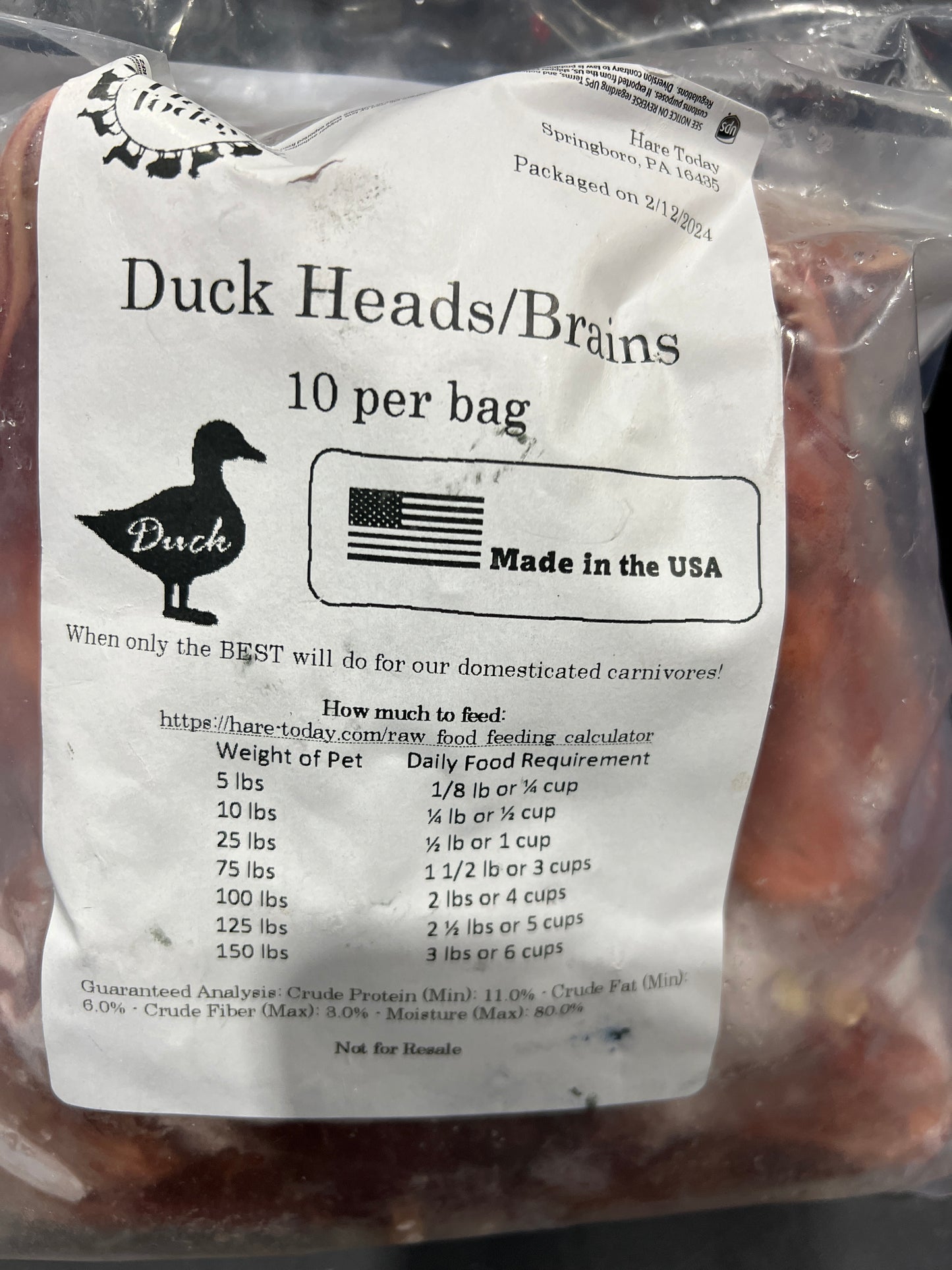 Duck heads