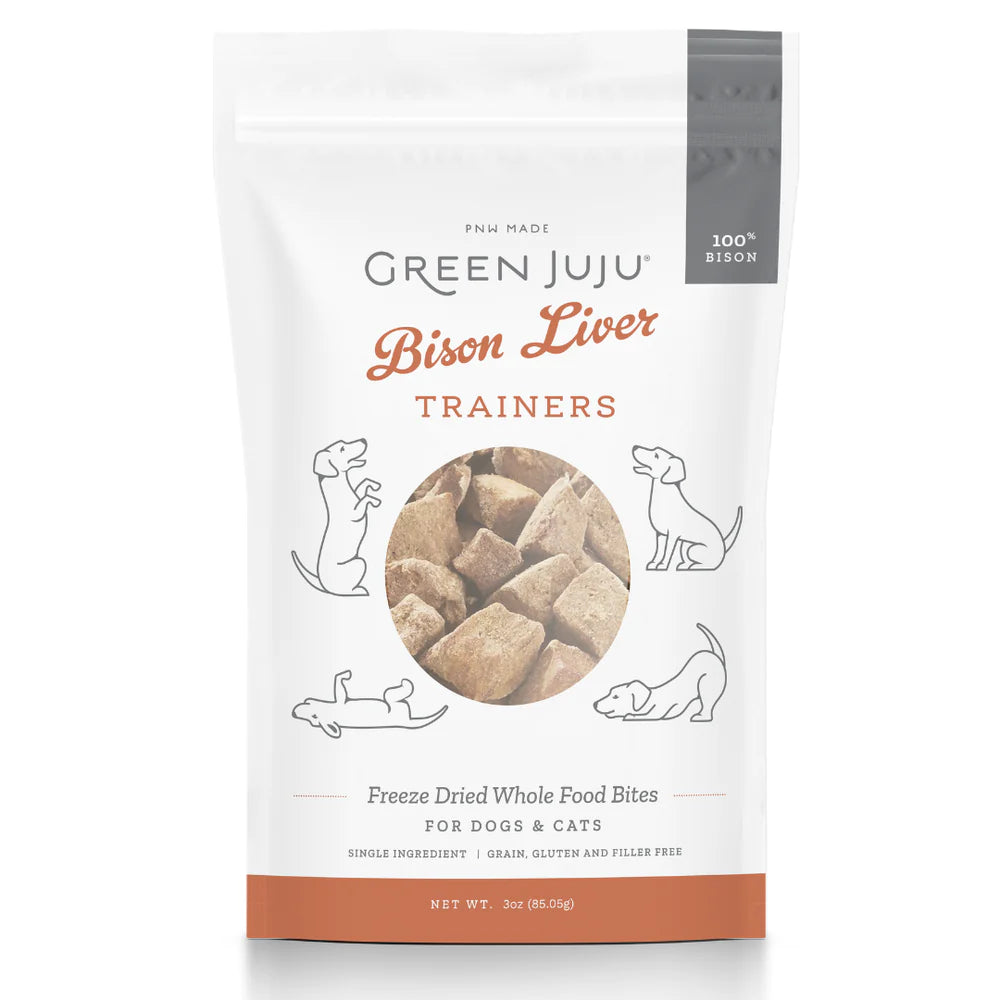 Green Juju Freeze Dried Bison Liver Trainers 3 oz