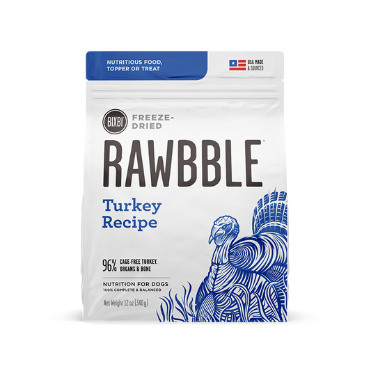 Rawbble® Freeze-Dried Food for Dogs – Turkey Recipe