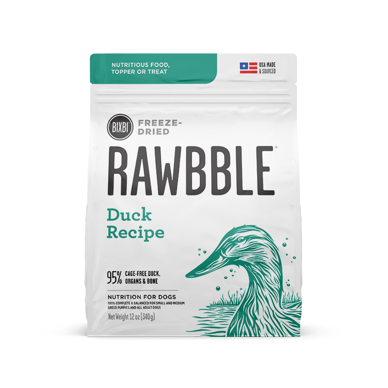 Rawbble® Freeze-Dried Food for Dogs – Duck Recipe