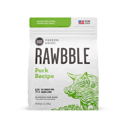 Rawbble® Freeze-Dried Food for Dogs – Pork Recipe