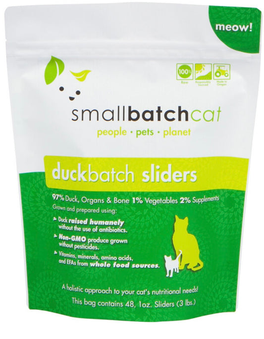 Small Batch Raw Cat Food - Duck Batch Sliders