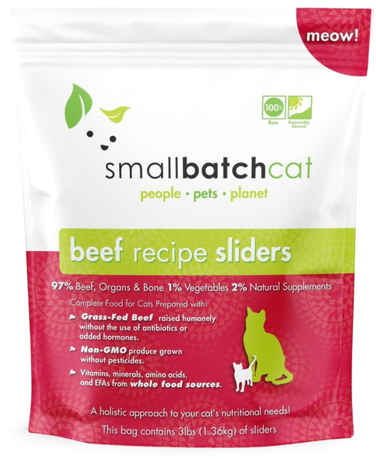 Small Batch Raw Beef Patties for Dogs 6 Lb