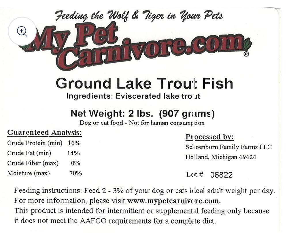 Ground Lake Trout 2 LB