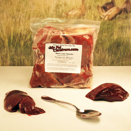 Beef liver chunks 2lb