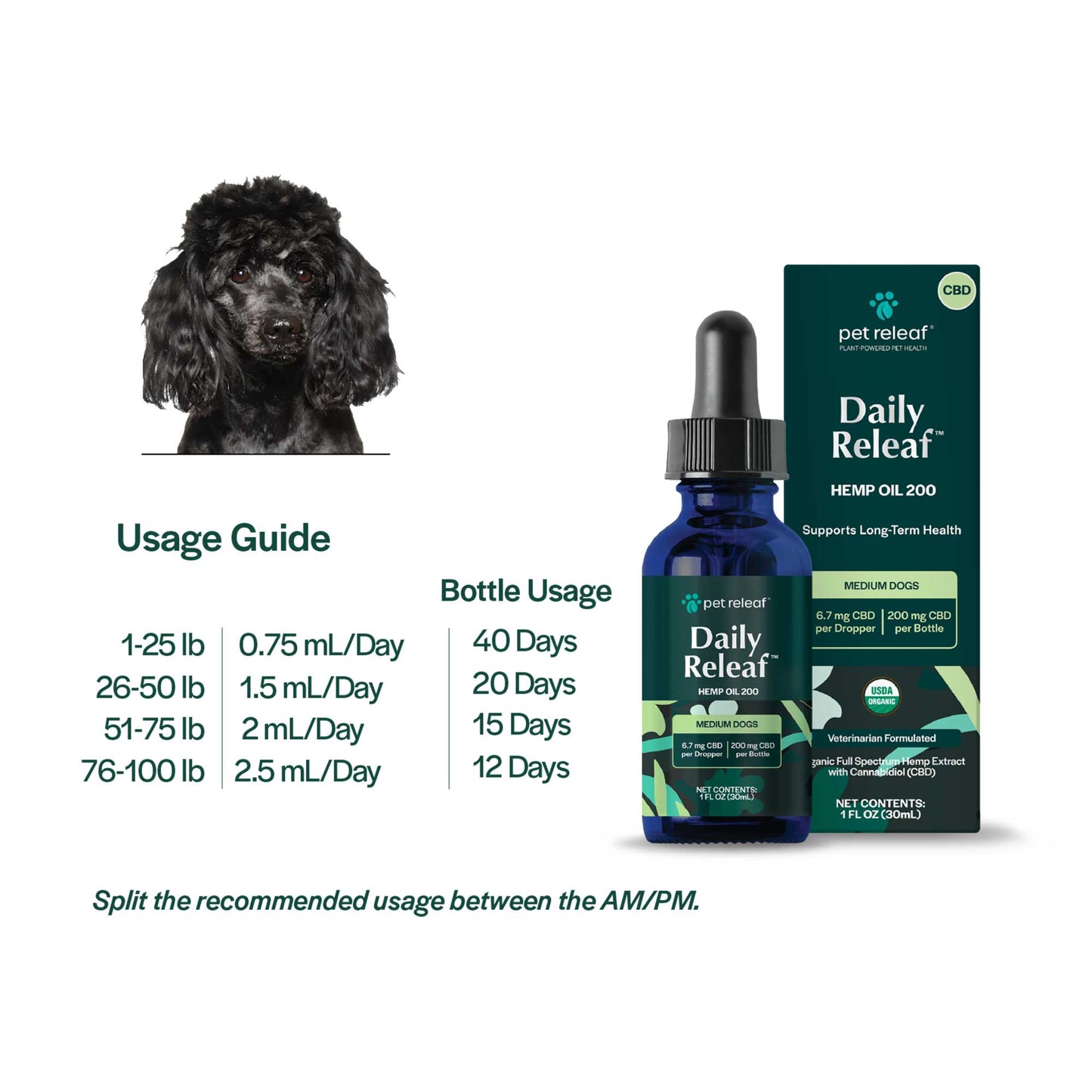 Pet Relief-Daily Relief Organic CBD Oil For Dogs