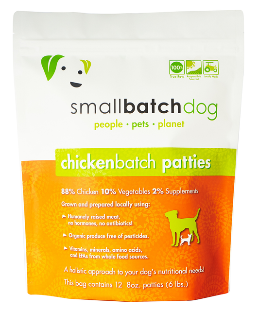 Frozen Chicken Patties for Dogs 6 Lb bag-16~8 oz patties