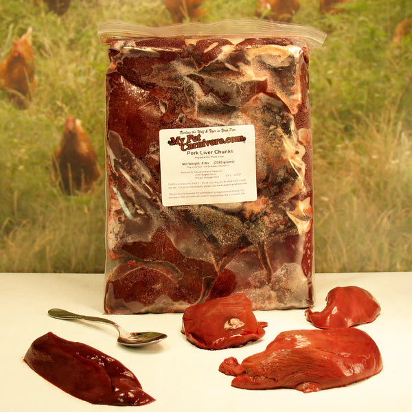 Pork liver chunks 5lb